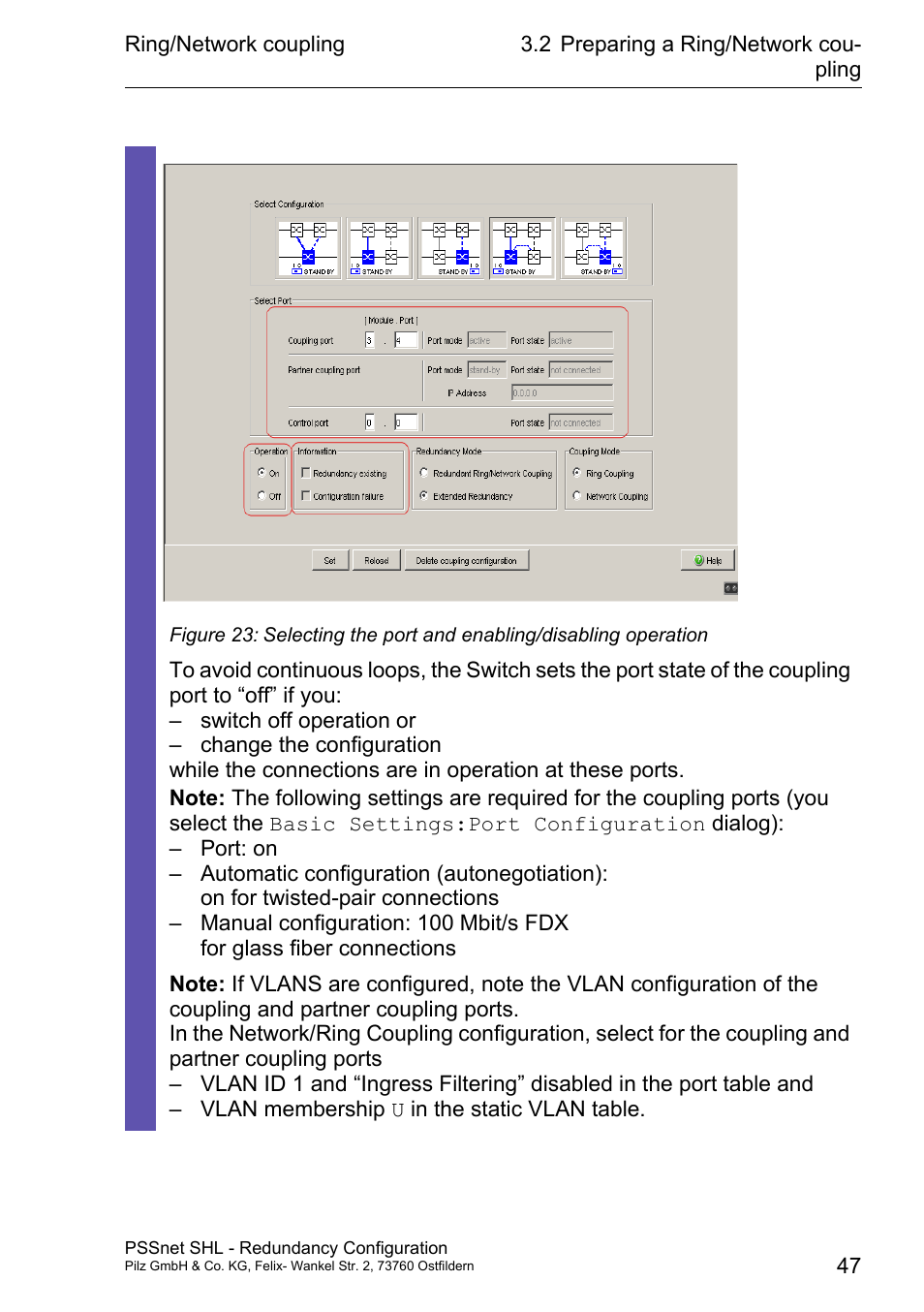 Pilz PSSnet SHL 8T MRP User Manual | Page 47 / 86
