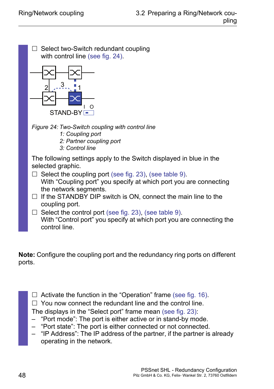 Pilz PSSnet SHL 8T MRP User Manual | Page 48 / 86