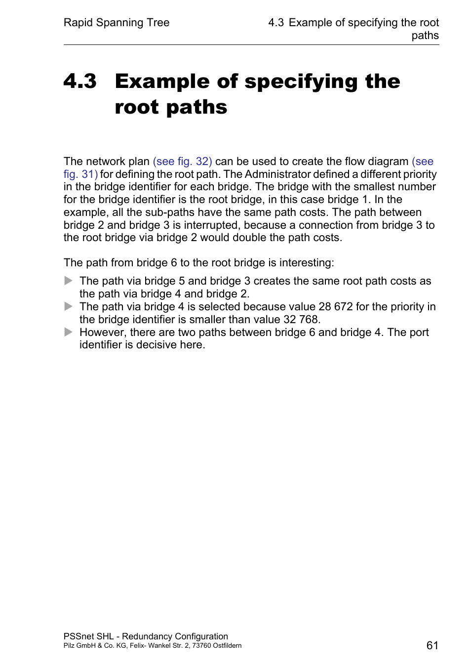 Example of specifying the root paths, 3 example of specifying the root paths | Pilz PSSnet SHL 8T MRP User Manual | Page 61 / 86