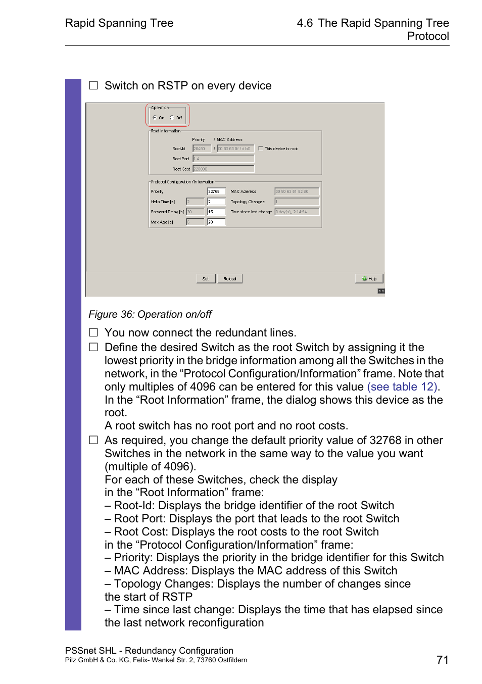 Pilz PSSnet SHL 8T MRP User Manual | Page 71 / 86