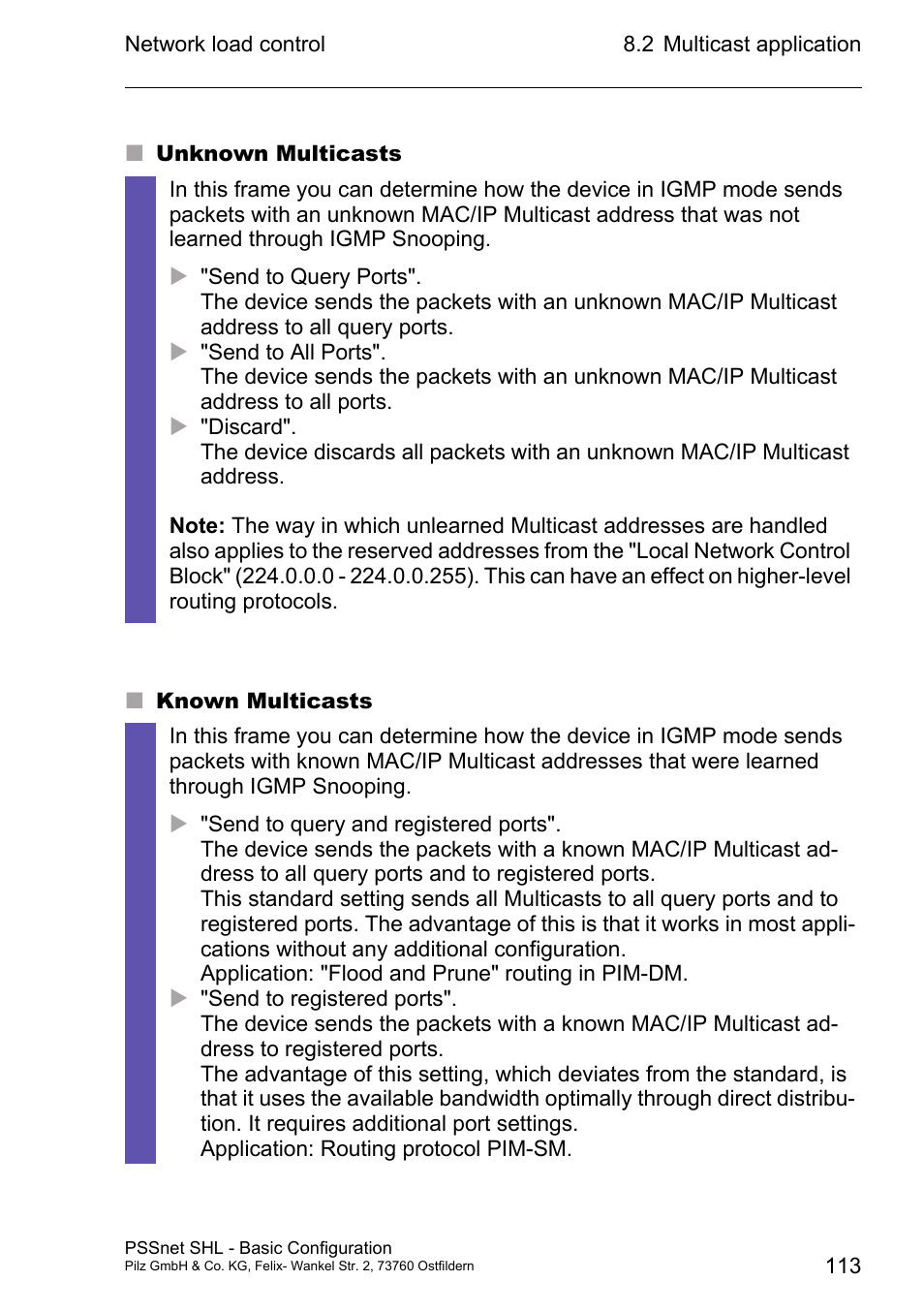 Pilz PSSnet SHL 8T MRP User Manual | Page 112 / 203