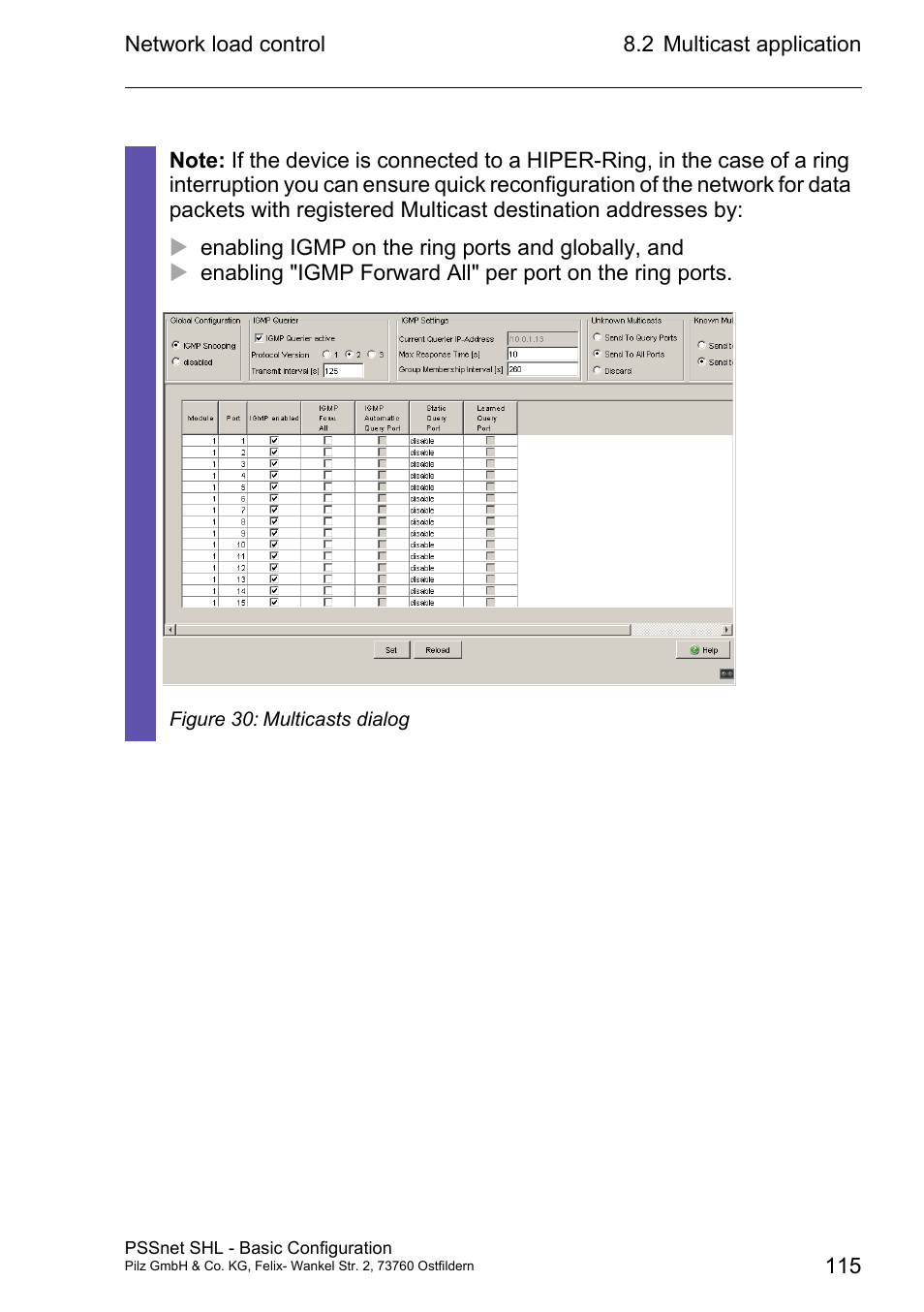 Pilz PSSnet SHL 8T MRP User Manual | Page 114 / 203