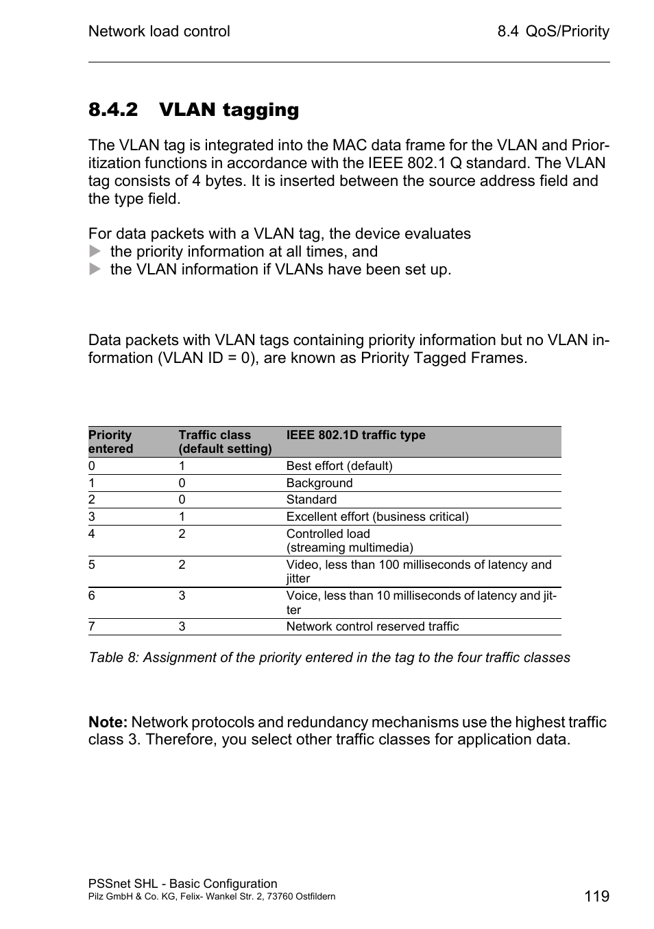 2 vlan tagging | Pilz PSSnet SHL 8T MRP User Manual | Page 118 / 203