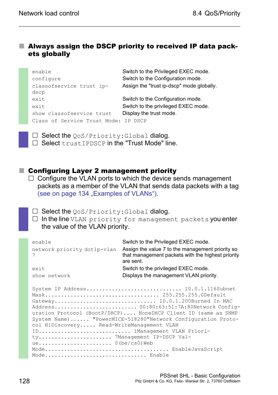 Pilz PSSnet SHL 8T MRP User Manual | Page 127 / 203