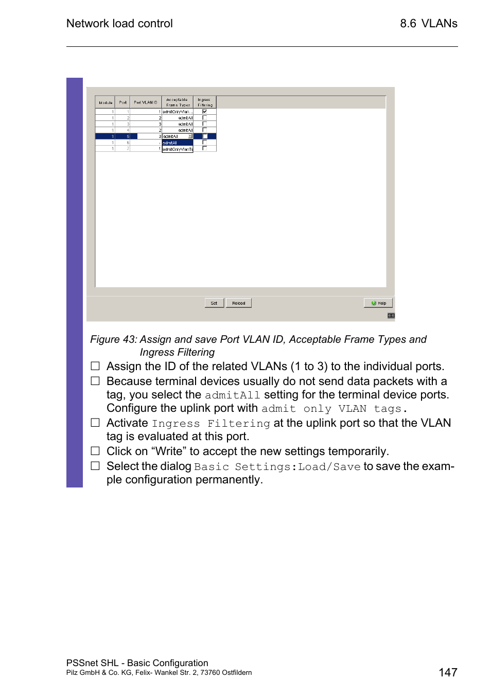 Pilz PSSnet SHL 8T MRP User Manual | Page 146 / 203