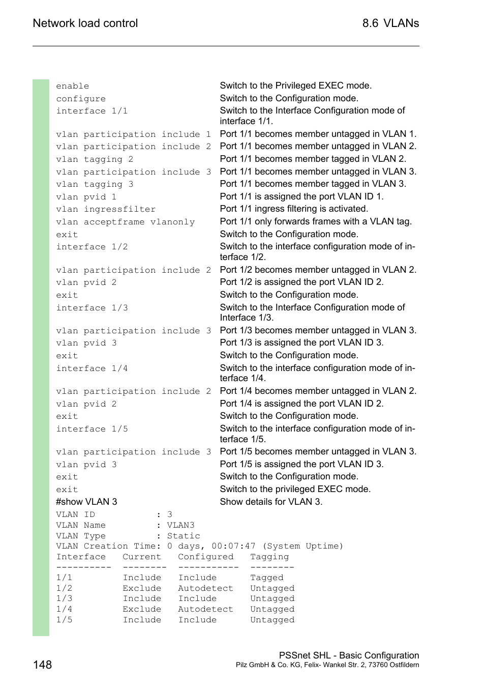 Pilz PSSnet SHL 8T MRP User Manual | Page 147 / 203