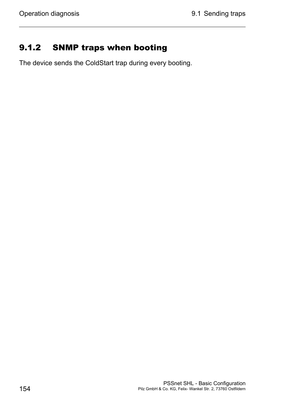 2 snmp traps when booting | Pilz PSSnet SHL 8T MRP User Manual | Page 153 / 203