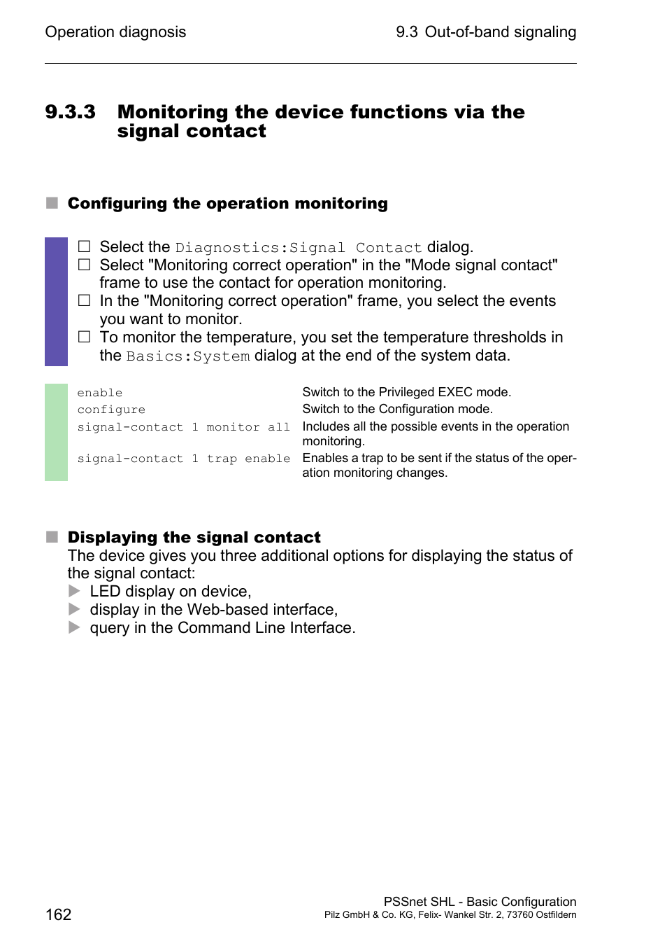 Pilz PSSnet SHL 8T MRP User Manual | Page 161 / 203
