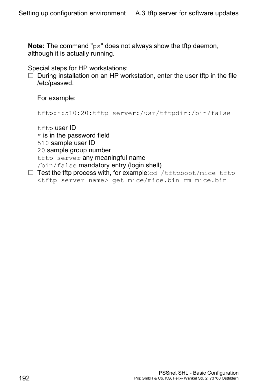 Pilz PSSnet SHL 8T MRP User Manual | Page 191 / 203