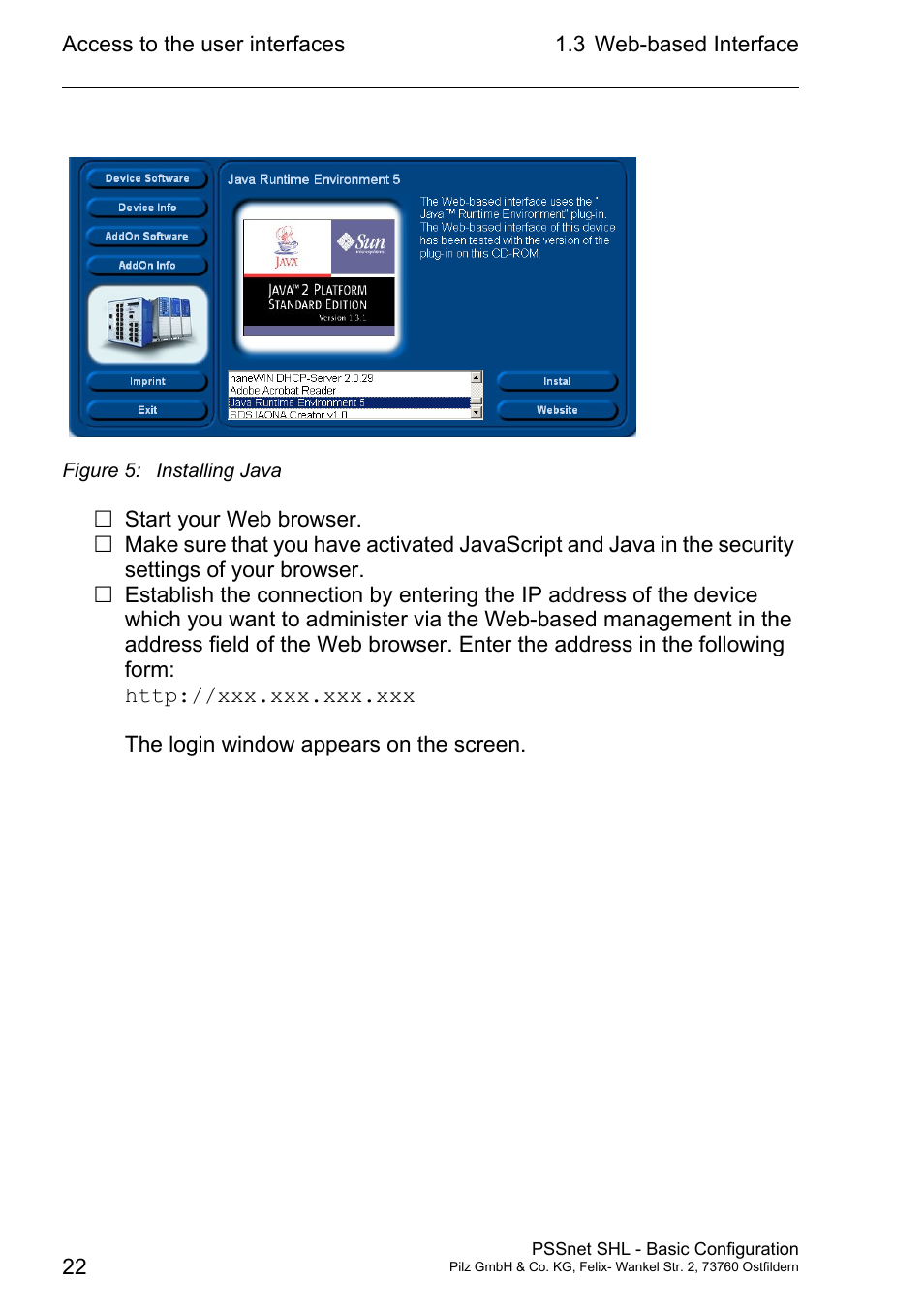 Pilz PSSnet SHL 8T MRP User Manual | Page 21 / 203