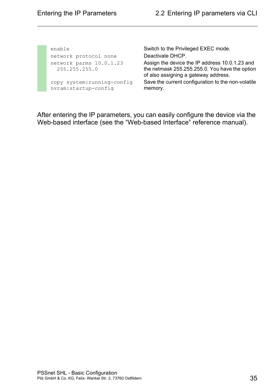 Pilz PSSnet SHL 8T MRP User Manual | Page 34 / 203
