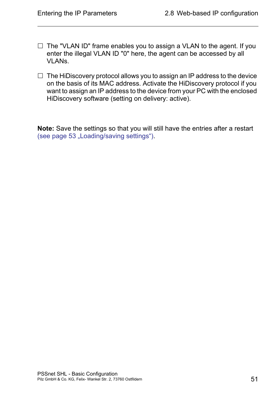 Pilz PSSnet SHL 8T MRP User Manual | Page 50 / 203
