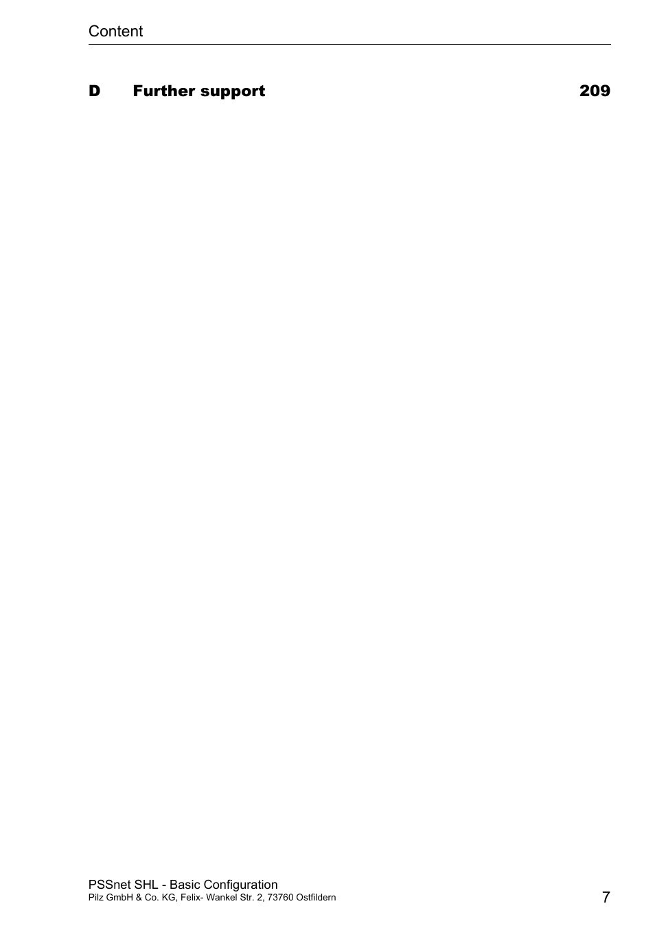 Pilz PSSnet SHL 8T MRP User Manual | Page 7 / 203