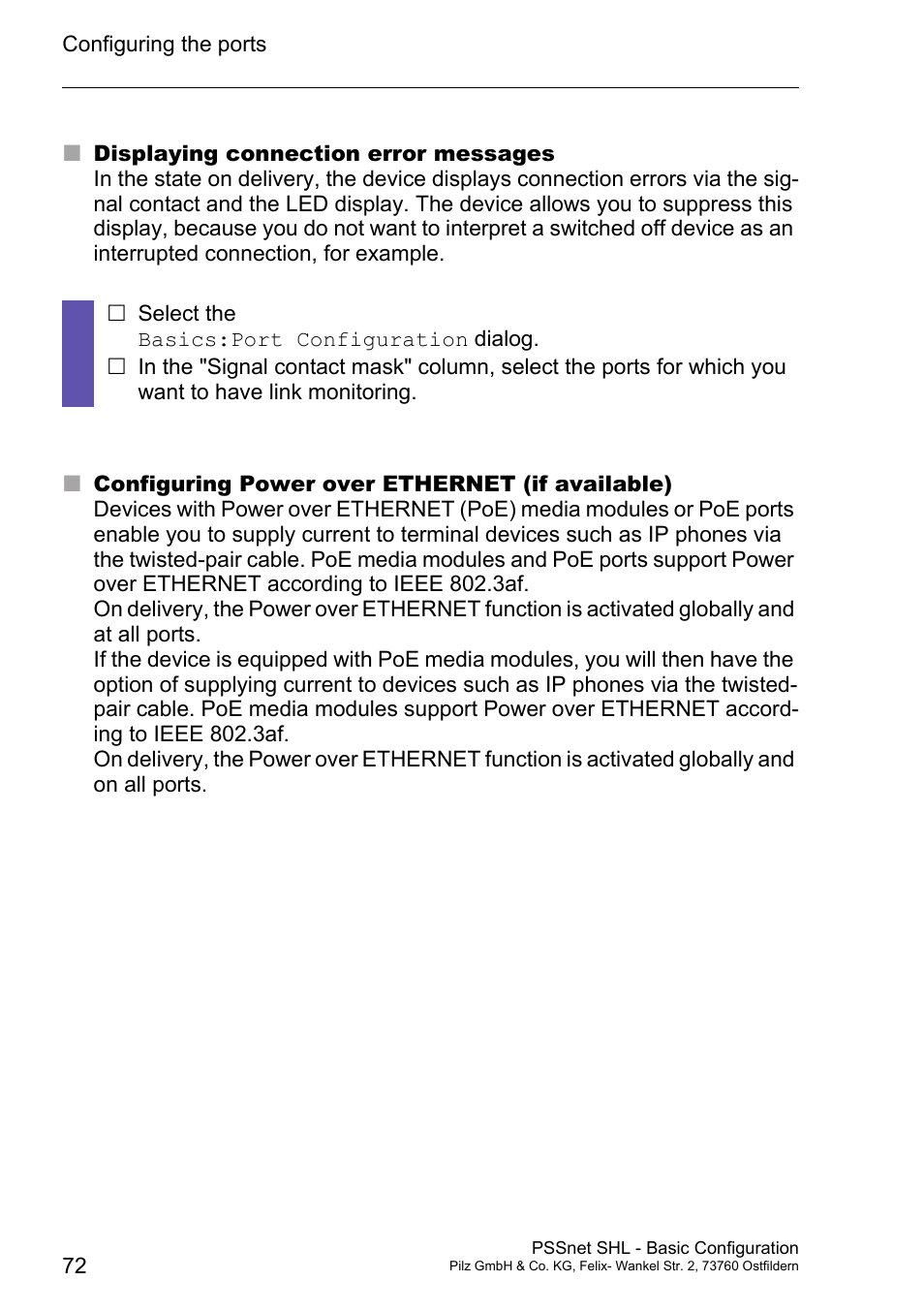 Pilz PSSnet SHL 8T MRP User Manual | Page 71 / 203