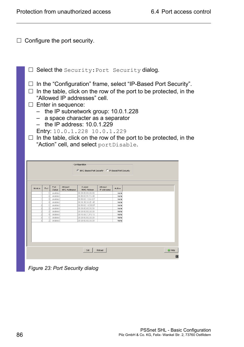 Pilz PSSnet SHL 8T MRP User Manual | Page 85 / 203