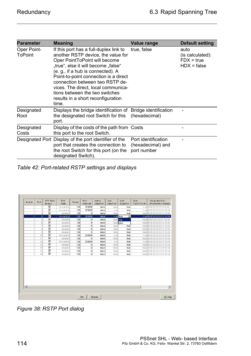 Pilz PSSnet SHL 8T MRP User Manual | Page 114 / 156