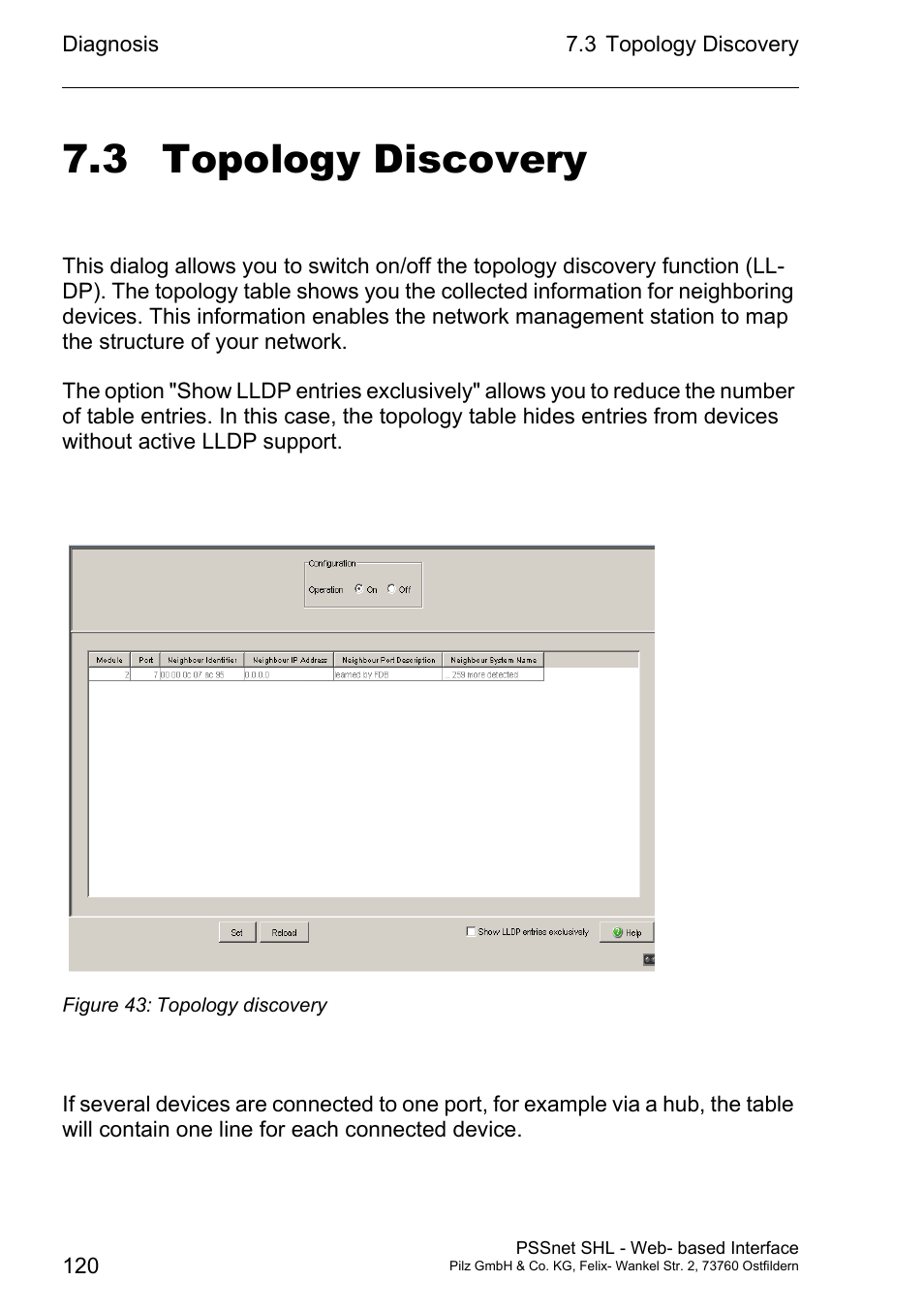 Topology discovery, 3 topology discovery | Pilz PSSnet SHL 8T MRP User Manual | Page 120 / 156