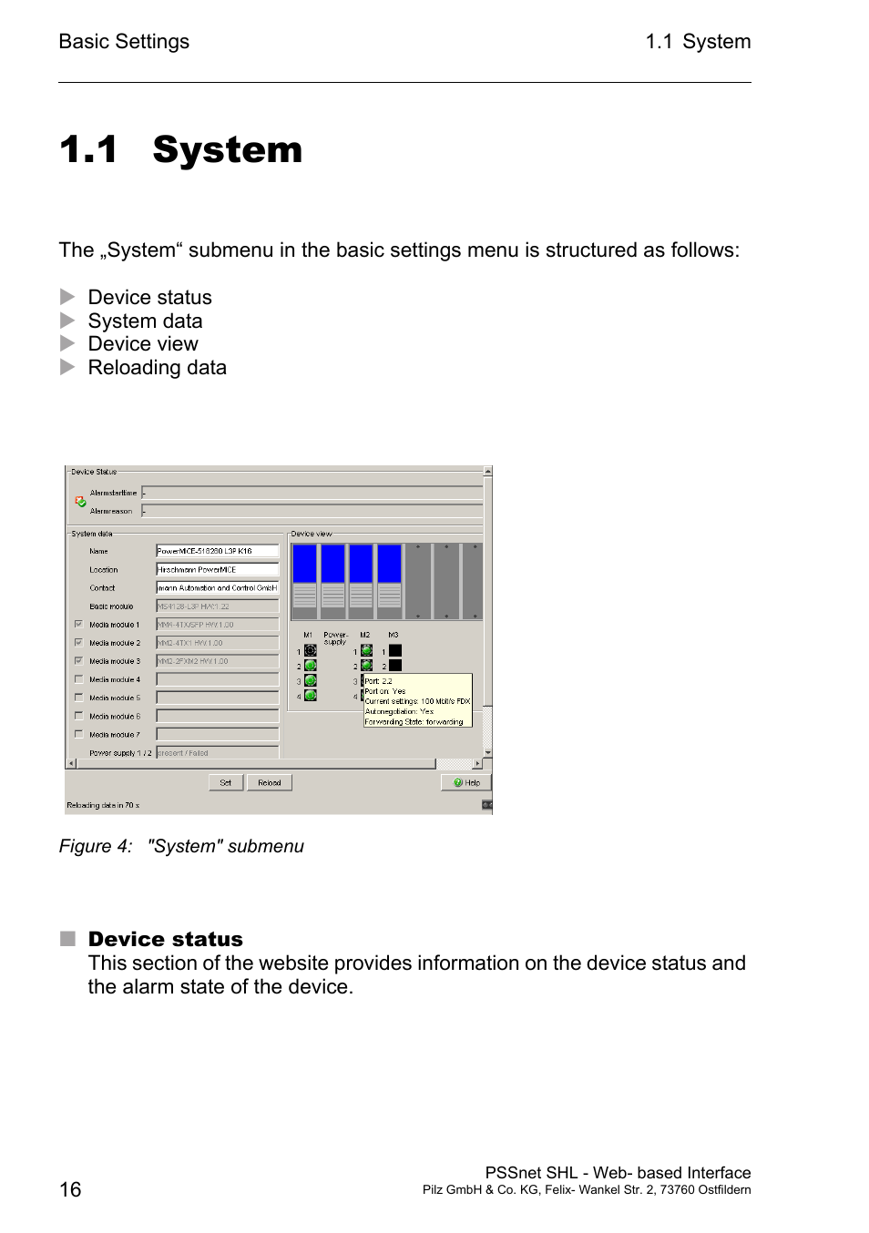 System 16, 1 system | Pilz PSSnet SHL 8T MRP User Manual | Page 16 / 156