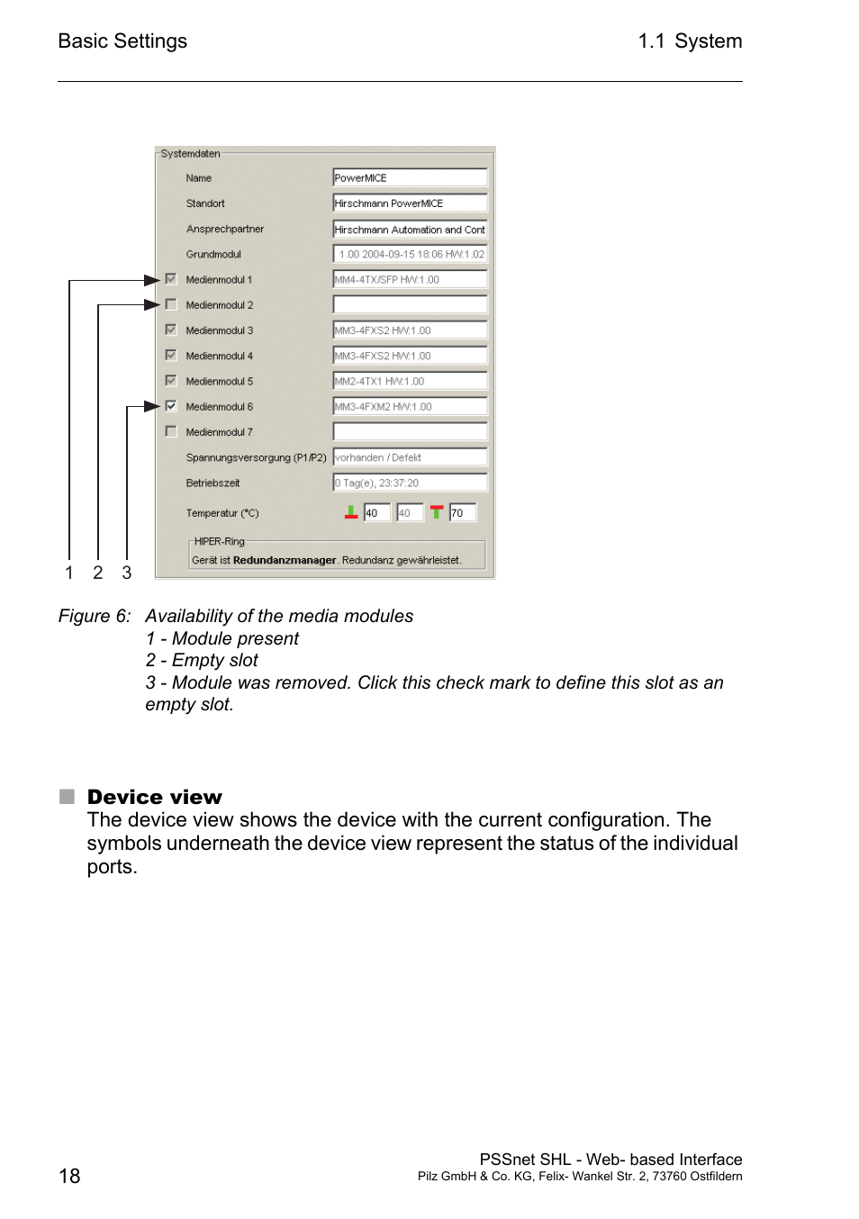 Pilz PSSnet SHL 8T MRP User Manual | Page 18 / 156