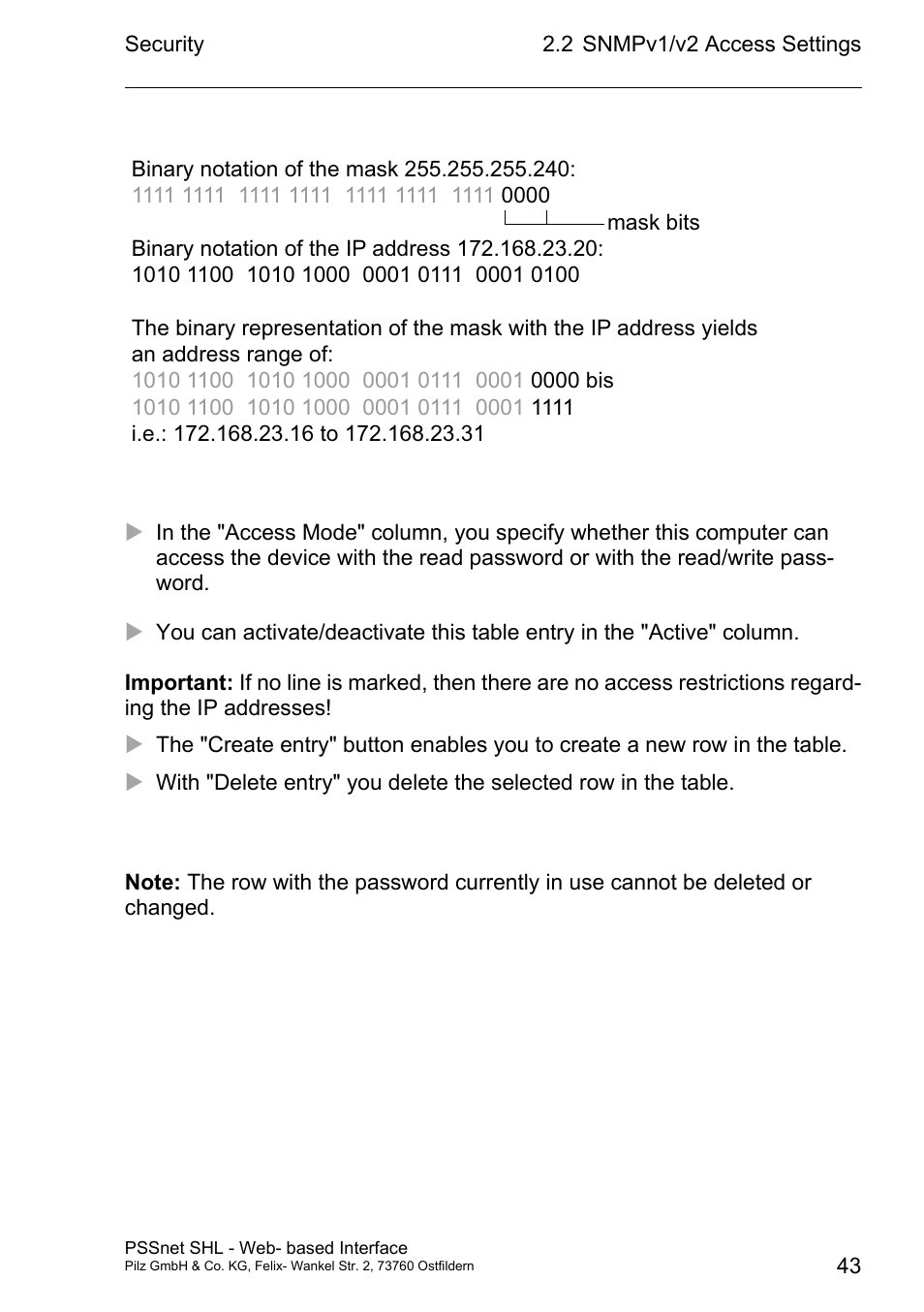 Pilz PSSnet SHL 8T MRP User Manual | Page 43 / 156