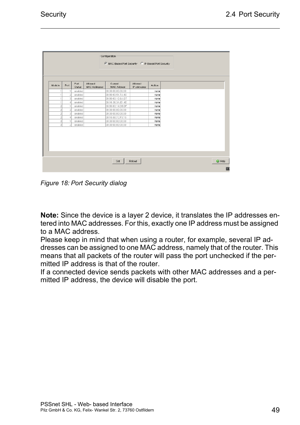 Pilz PSSnet SHL 8T MRP User Manual | Page 49 / 156