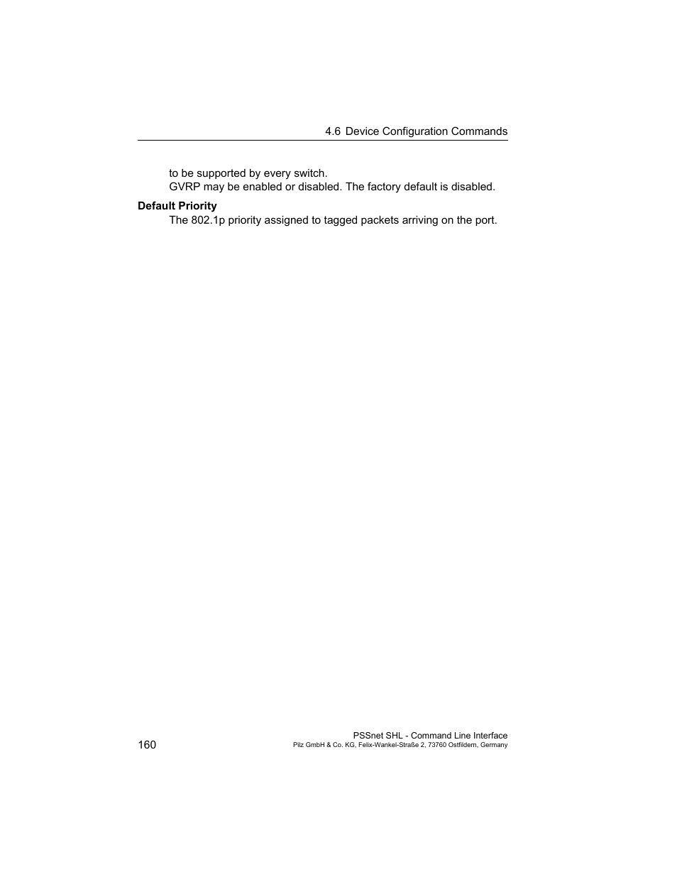 Pilz PSSnet SHL 8T MRP User Manual | Page 160 / 353