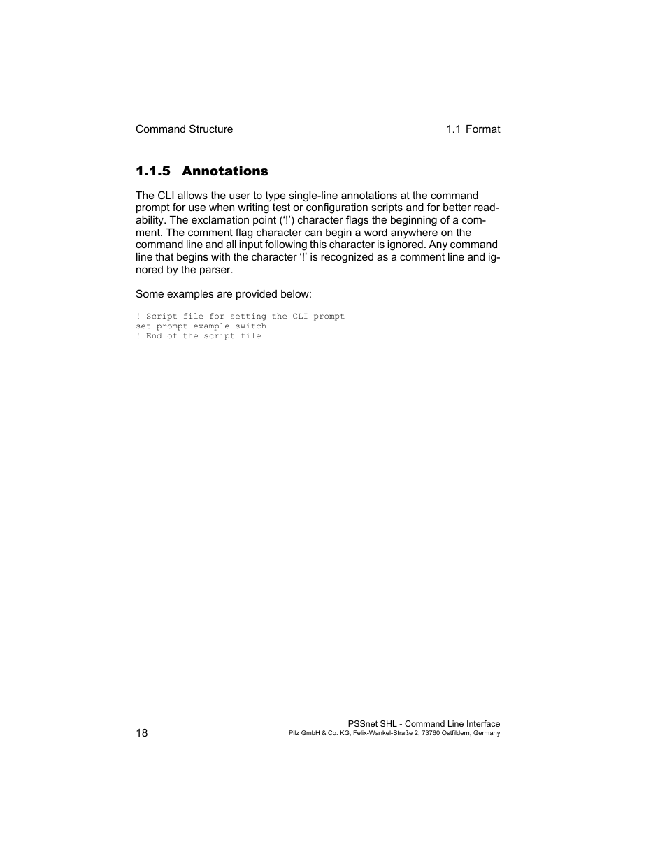 5 annotations, 5 annotations 18 | Pilz PSSnet SHL 8T MRP User Manual | Page 18 / 353