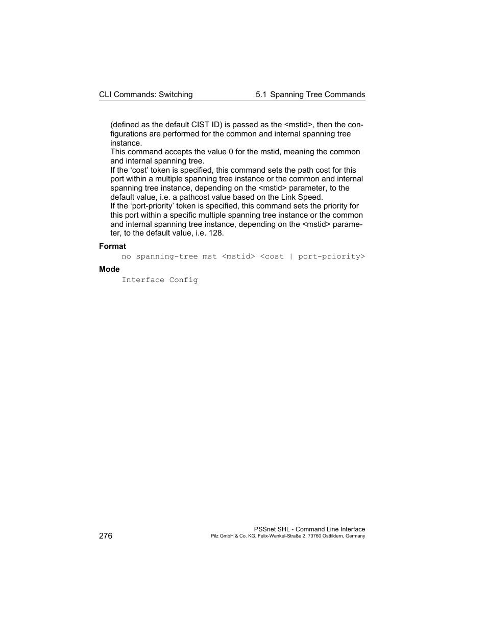Pilz PSSnet SHL 8T MRP User Manual | Page 276 / 353