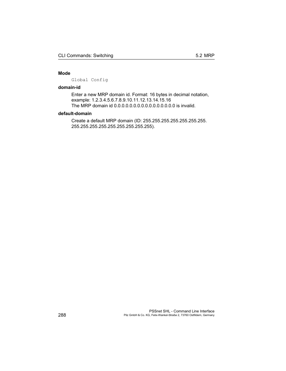 Pilz PSSnet SHL 8T MRP User Manual | Page 288 / 353
