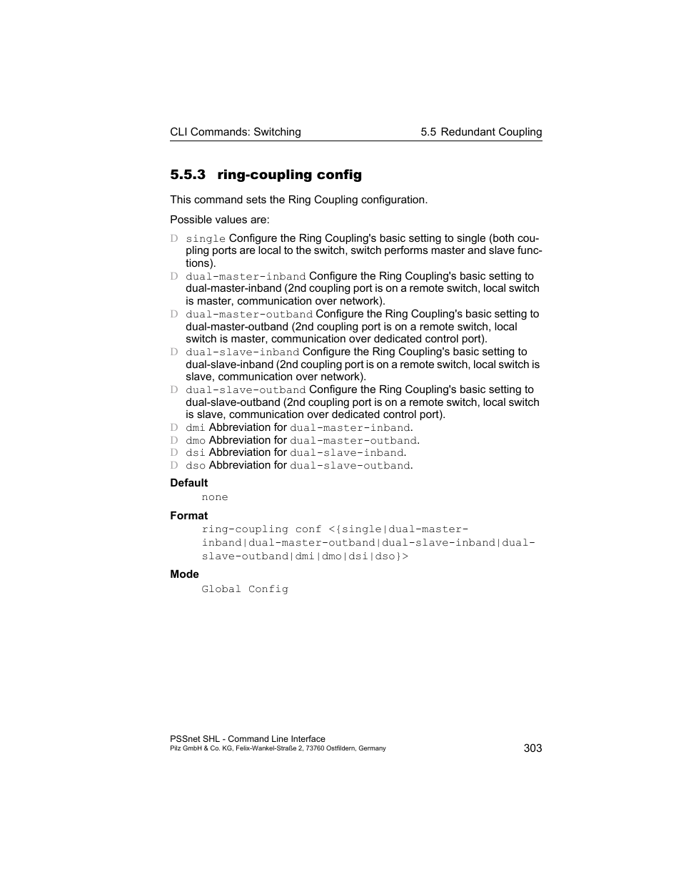 3 ring-coupling config | Pilz PSSnet SHL 8T MRP User Manual | Page 303 / 353