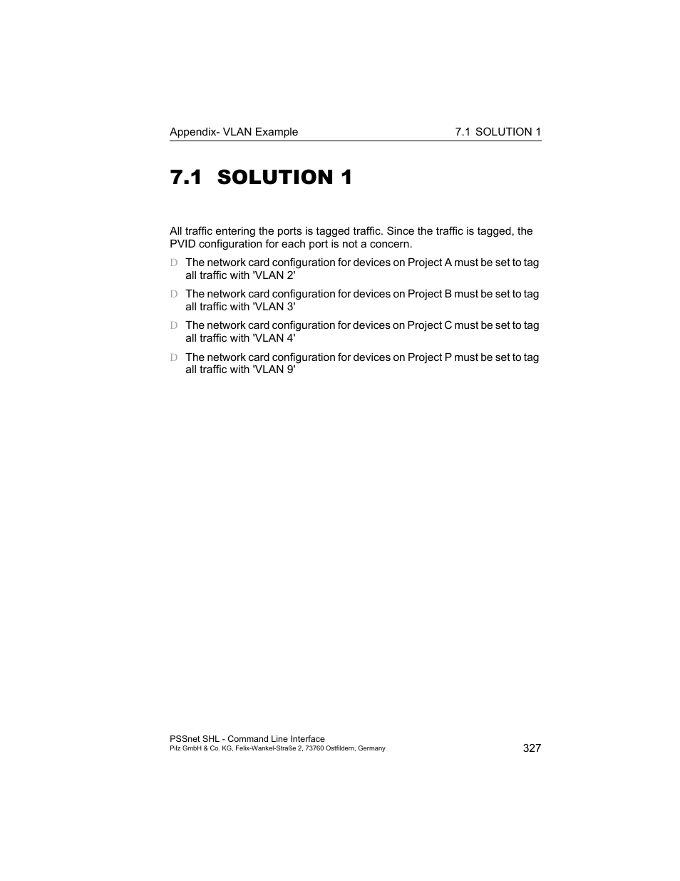 1 solution 1, Solution 1 | Pilz PSSnet SHL 8T MRP User Manual | Page 327 / 353
