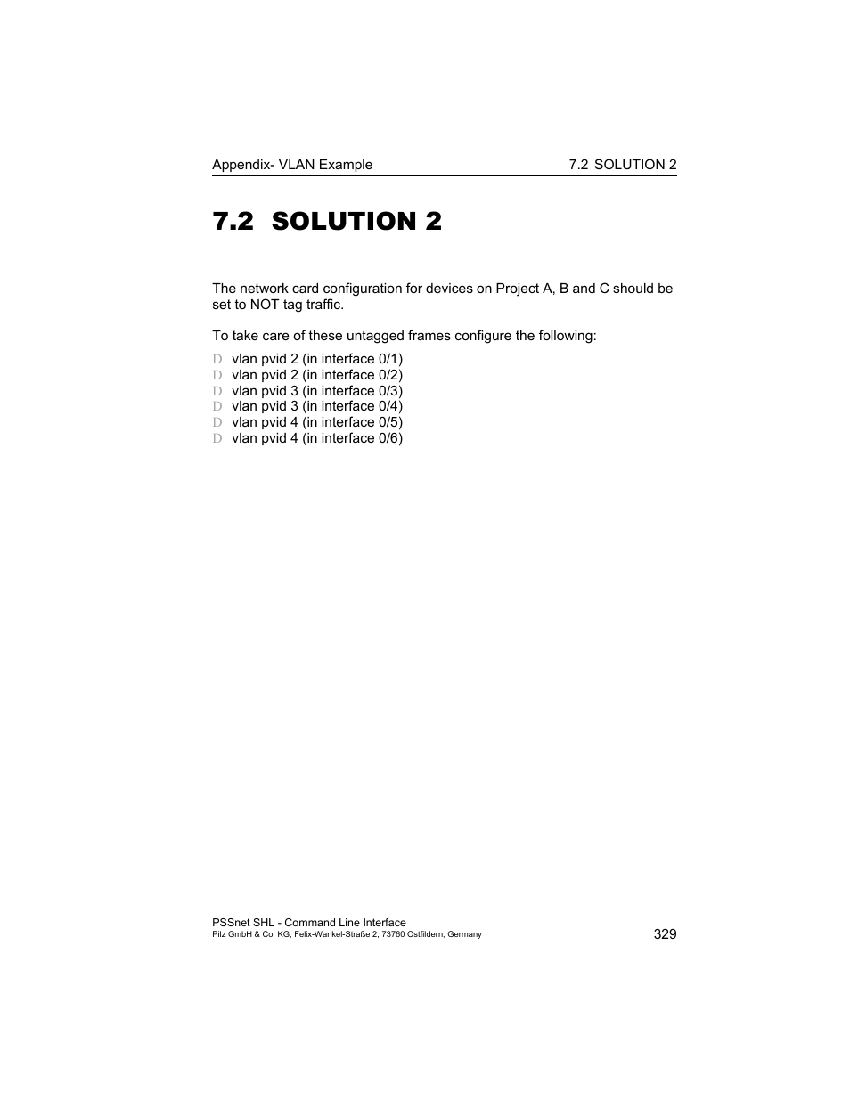 2 solution 2, Solution 2 | Pilz PSSnet SHL 8T MRP User Manual | Page 329 / 353