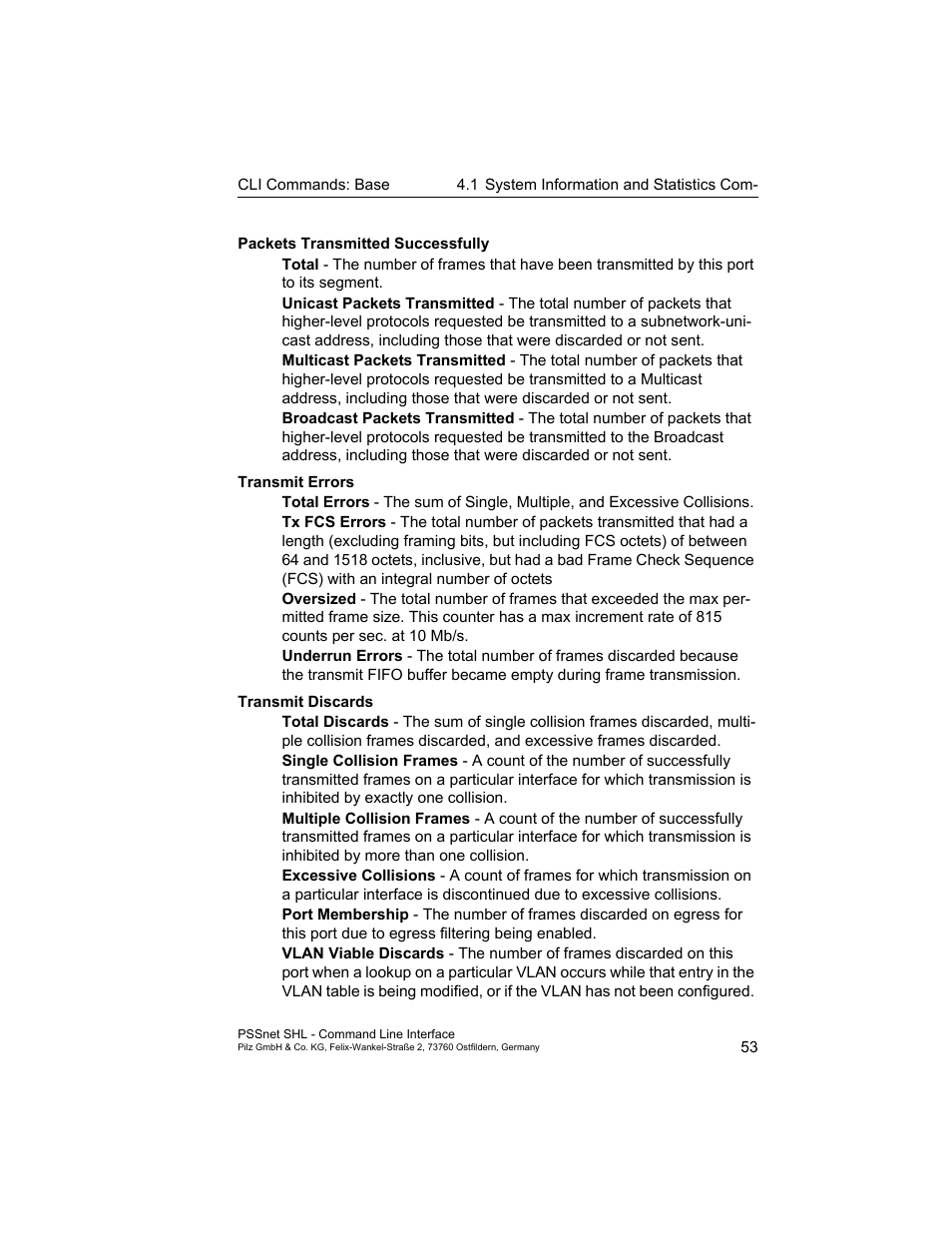 Pilz PSSnet SHL 8T MRP User Manual | Page 53 / 353