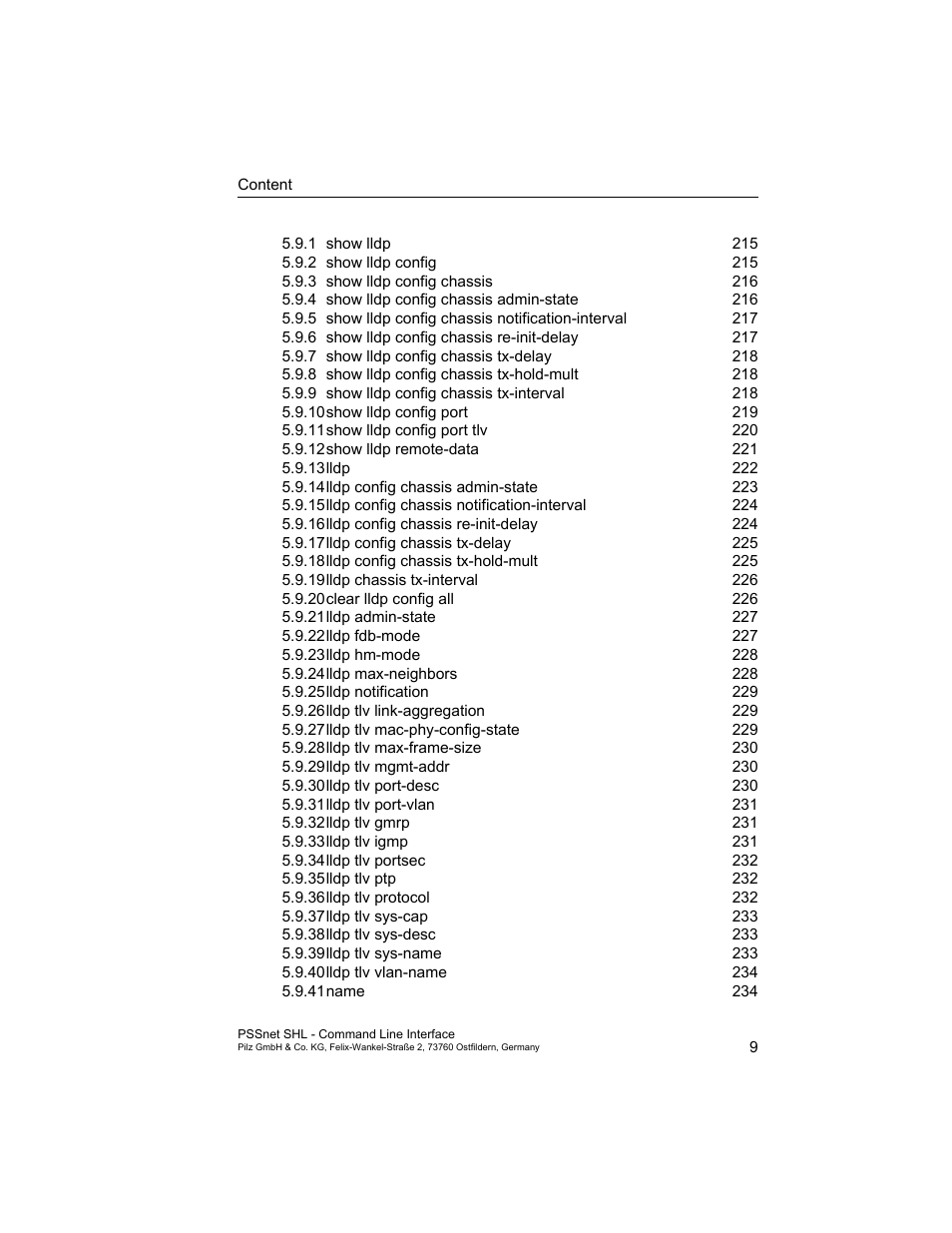 Pilz PSSnet SHL 8T MRP User Manual | Page 9 / 353