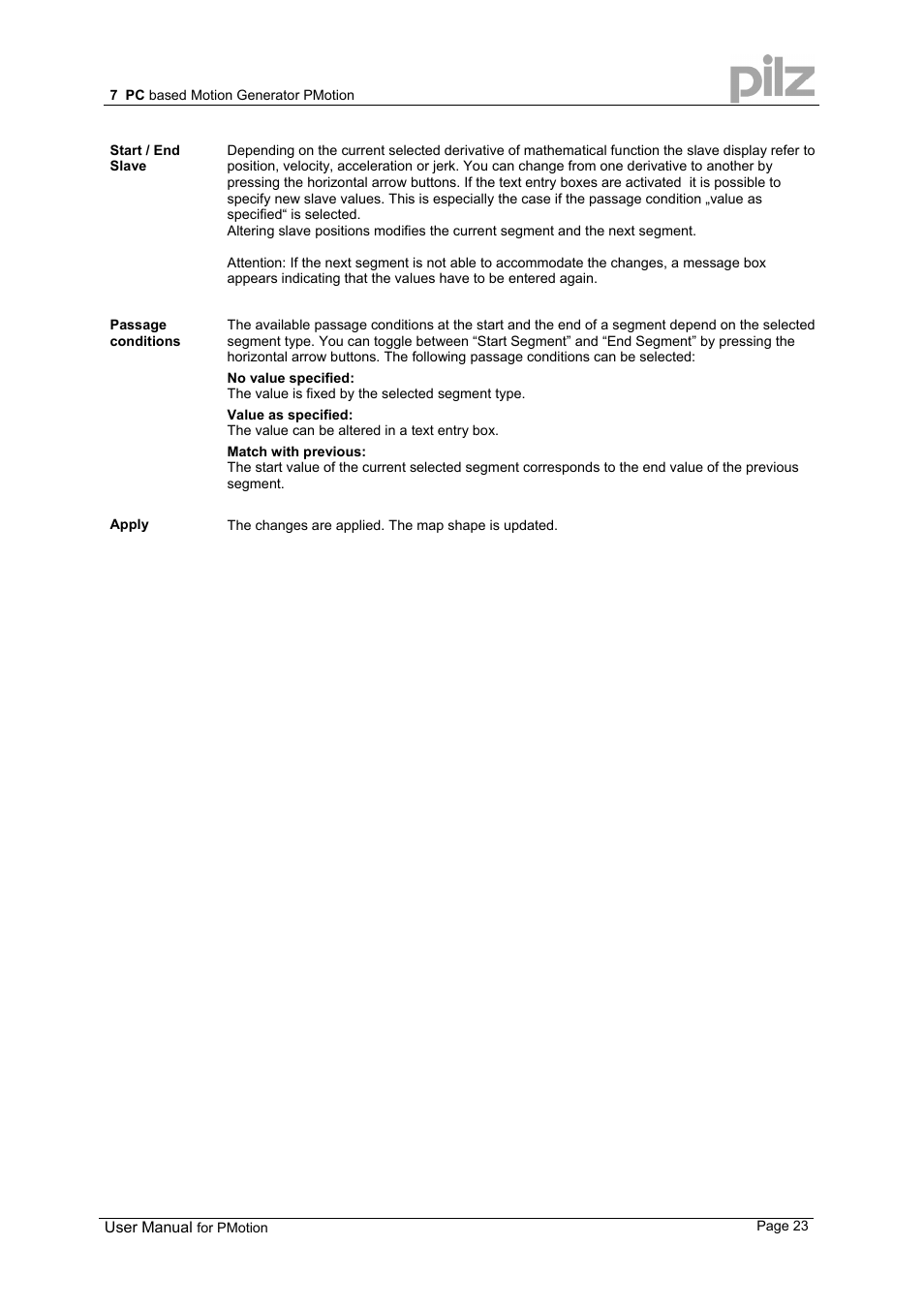 Pilz PMCprimo 16+.00/0/1/6/4 User Manual | Page 23 / 56