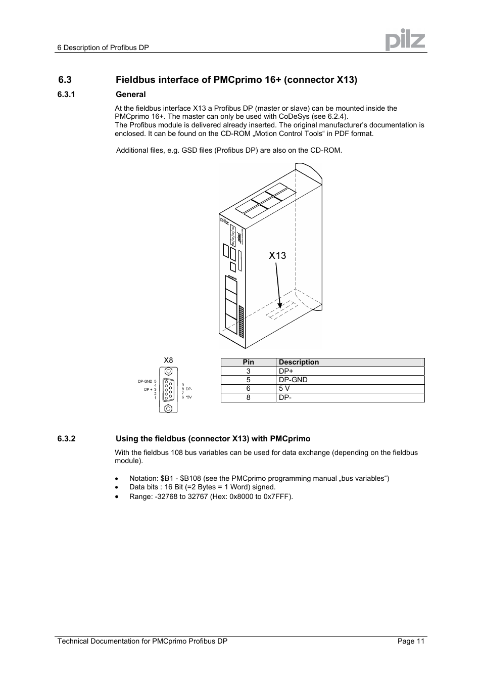 Pilz PMCprimo 16+.00/0/1/6/4 User Manual | Page 11 / 16