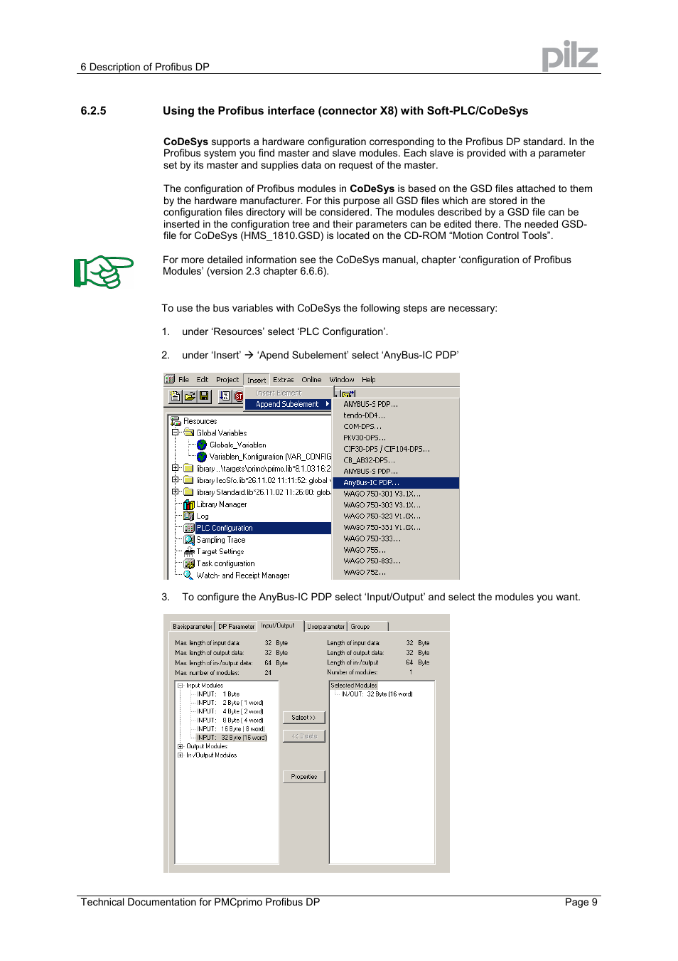 Pilz PMCprimo 16+.00/0/1/6/4 User Manual | Page 9 / 16