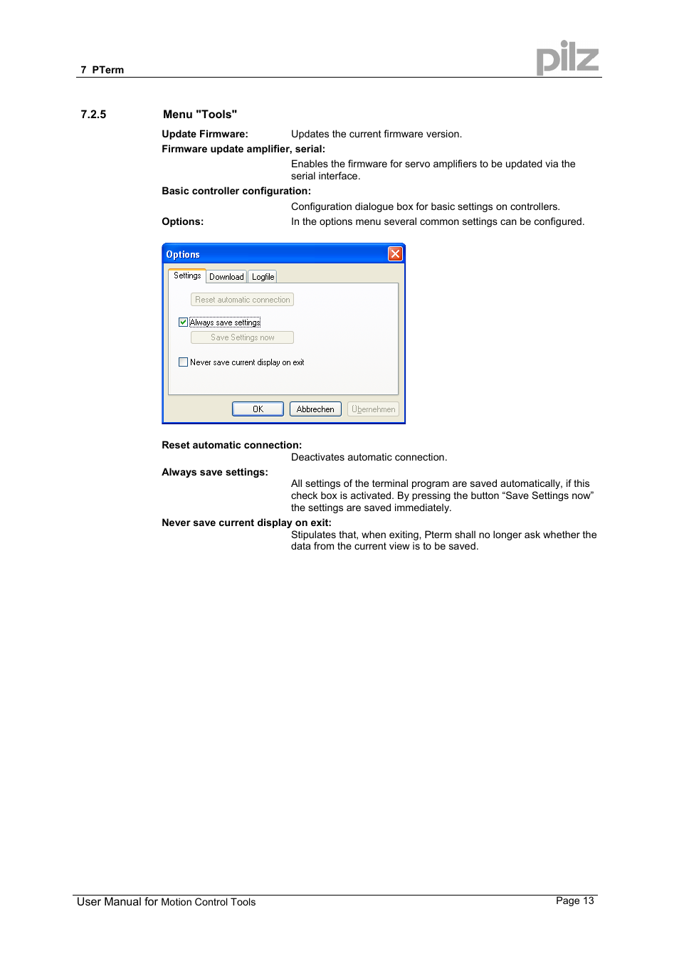 Pilz PMCprimo 16+.00/0/1/6/4 User Manual | Page 13 / 48