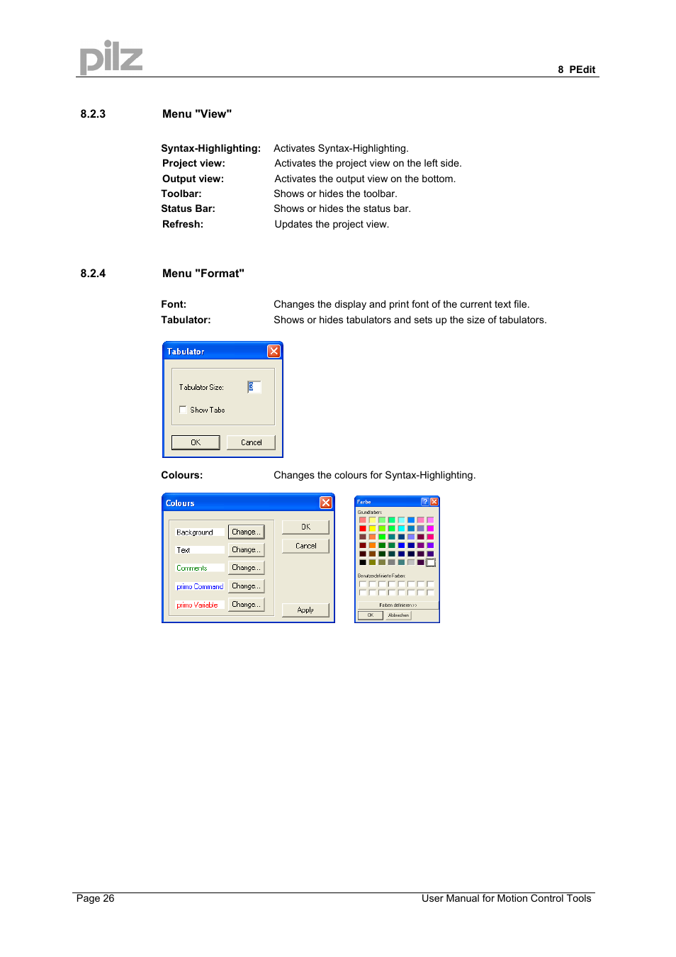 Pilz PMCprimo 16+.00/0/1/6/4 User Manual | Page 26 / 48