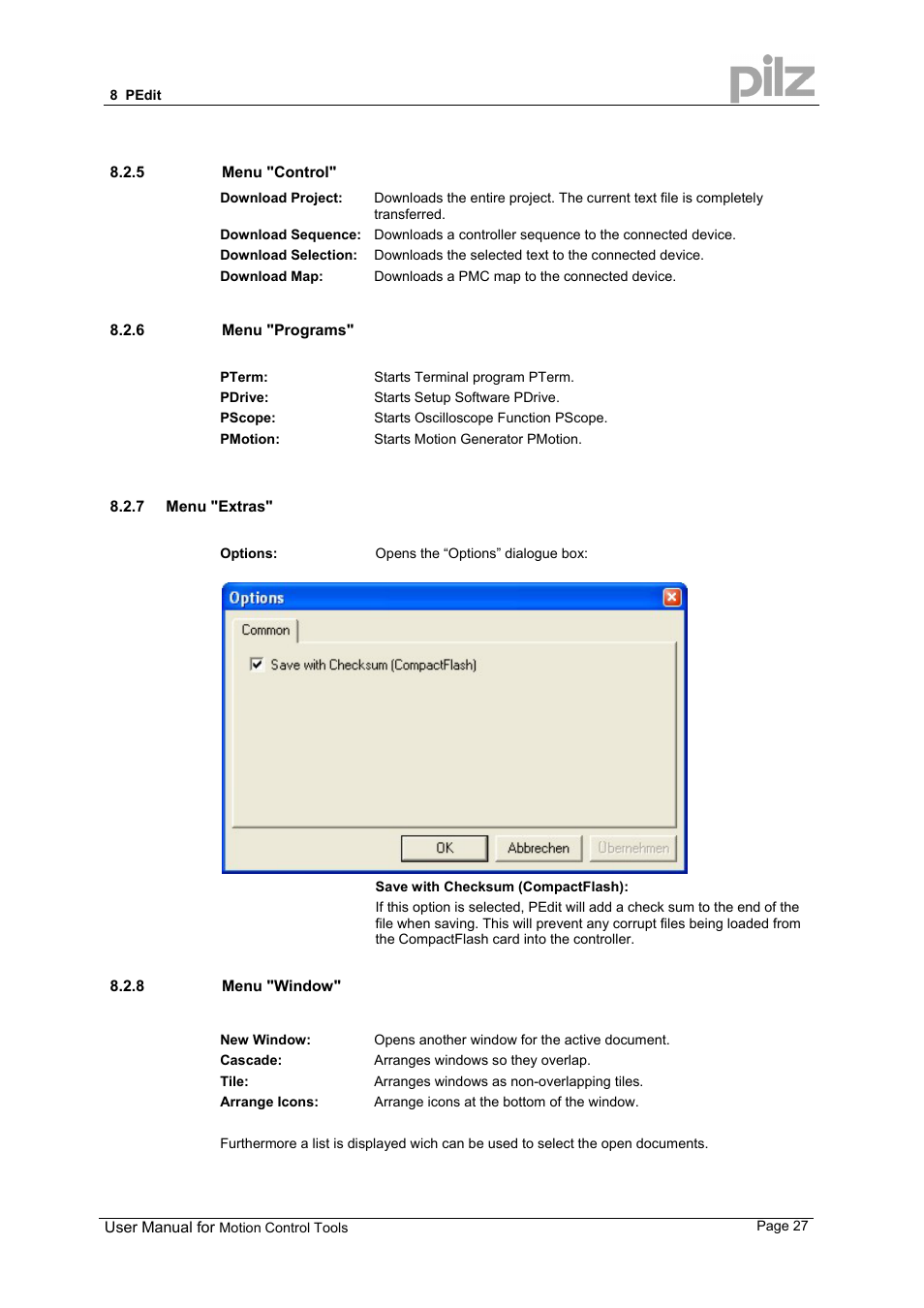 Pilz PMCprimo 16+.00/0/1/6/4 User Manual | Page 27 / 48