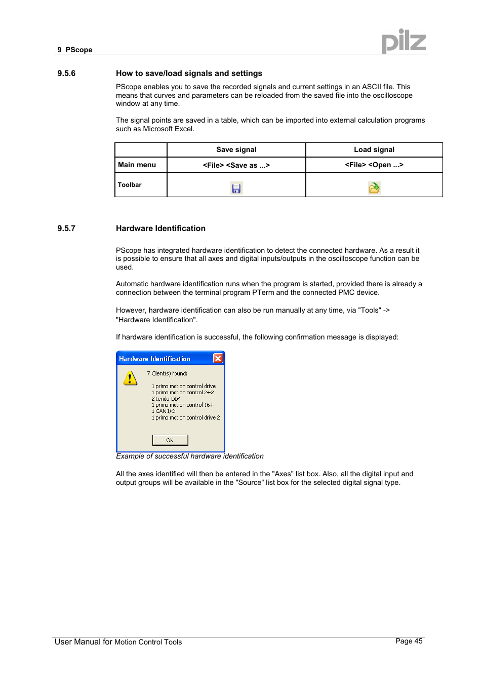 Pilz PMCprimo 16+.00/0/1/6/4 User Manual | Page 45 / 48