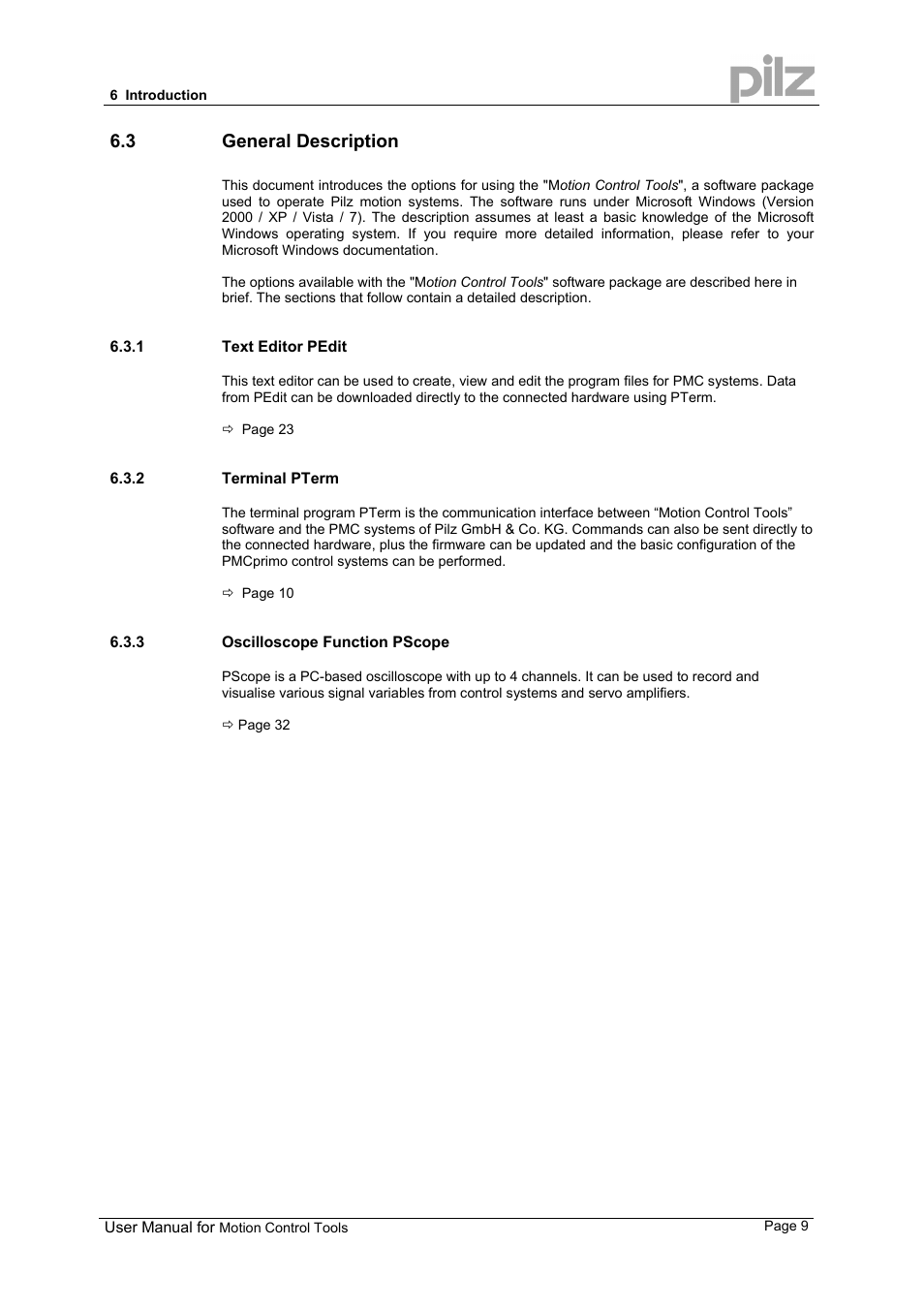 3 general description | Pilz PMCprimo 16+.00/0/1/6/4 User Manual | Page 9 / 48