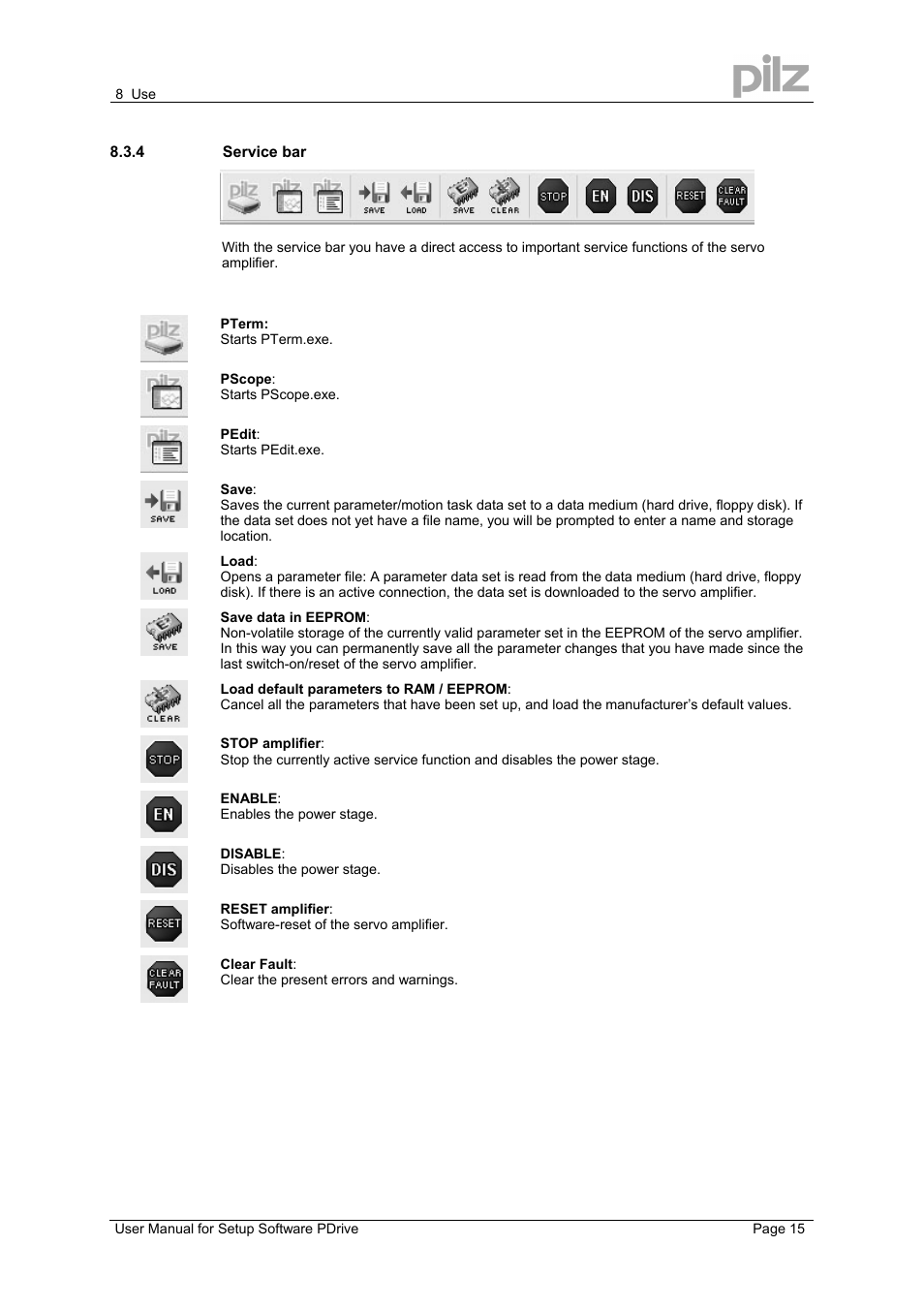 Pilz PMCprimo DriveP.12/AA0/4/0/0/208-480VAC User Manual | Page 15 / 57