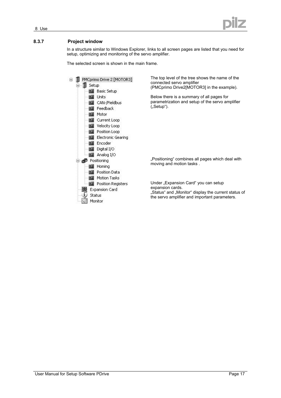 Pilz PMCprimo DriveP.12/AA0/4/0/0/208-480VAC User Manual | Page 17 / 57