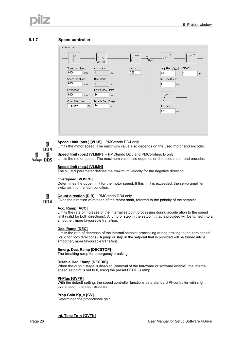 Pilz PMCprimo DriveP.12/AA0/4/0/0/208-480VAC User Manual | Page 26 / 57