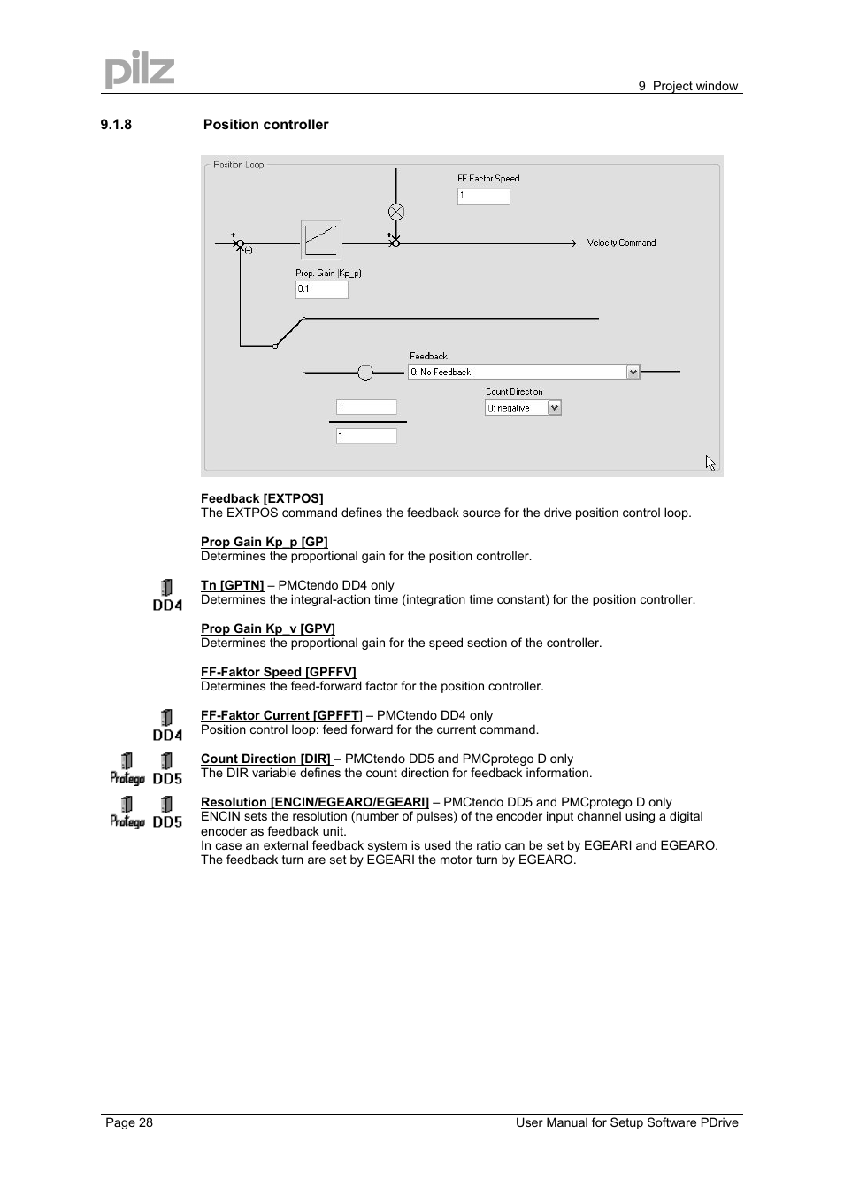 Pilz PMCprimo DriveP.12/AA0/4/0/0/208-480VAC User Manual | Page 28 / 57