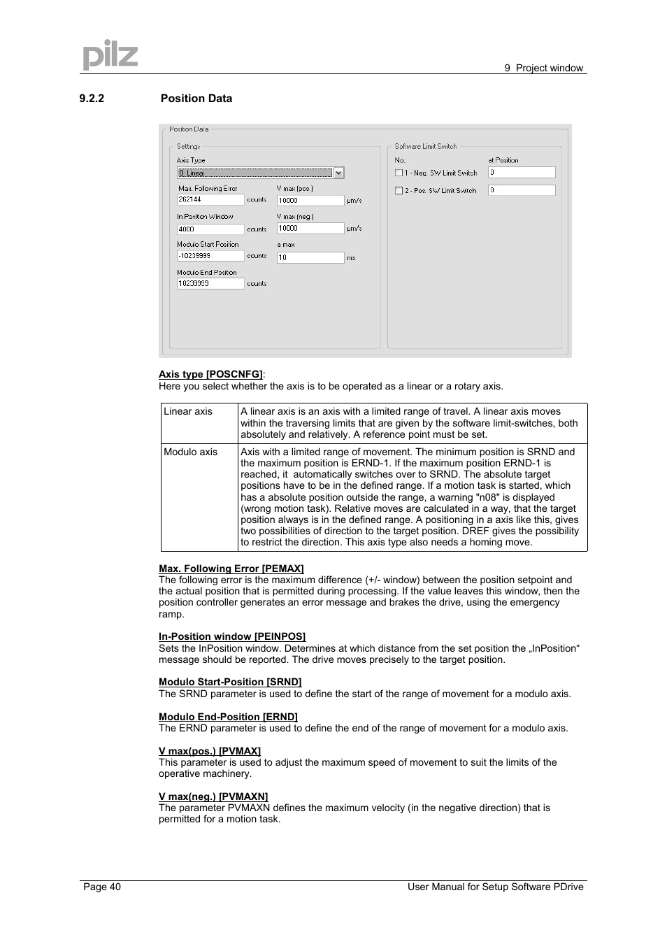 Pilz PMCprimo DriveP.12/AA0/4/0/0/208-480VAC User Manual | Page 40 / 57