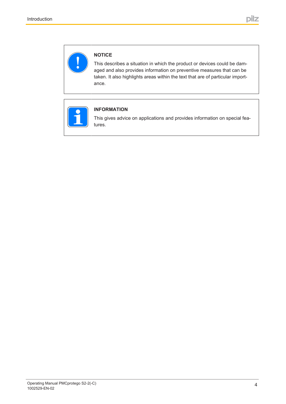 Pilz PMCprimo DriveP.06/AA0/4/0/0/208-480VAC User Manual | Page 4 / 76