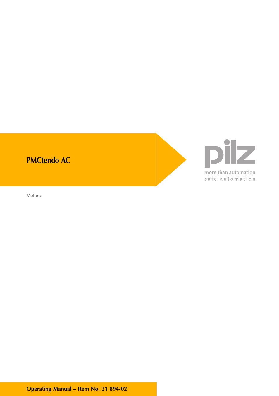 Pilz Cable PMCprimoDrive>Mod-Profibus:L=0,45m User Manual | 88 pages