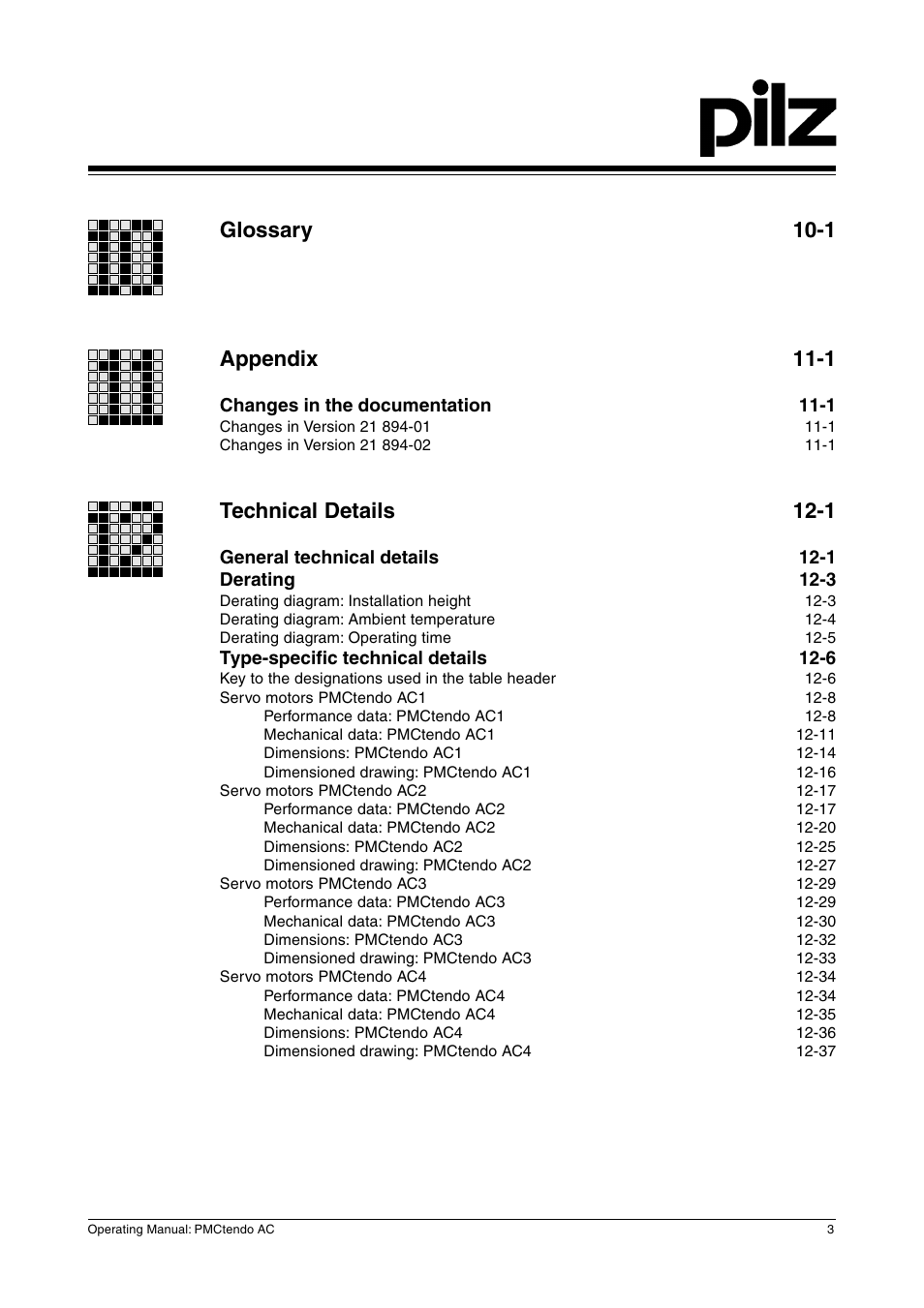 Technical details 12-1 | Pilz Cable PMCprimoDrive>Mod-Profibus:L=0,45m User Manual | Page 5 / 88